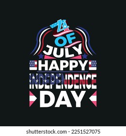 Happy 4th of July t shirts design.