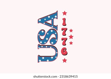 Happy 4th of July t shirts design, 4th of July SVG, 4th of July Retro Design, sublimation, vector, typography, t-shirt vintage, SVG Design svg