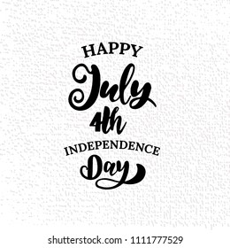 Happy 4th of July. The trend calligraphy.