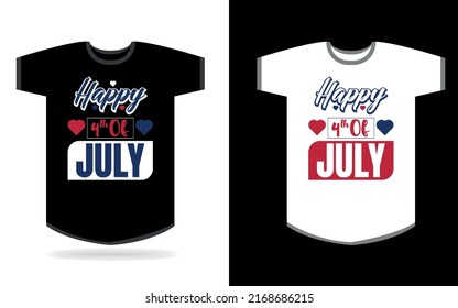 Happy 4th of July T-shirt design