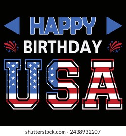 HAPPY 4th JULY T-SHIRT DESIGN - Independence Day of USA. t-shirt design.