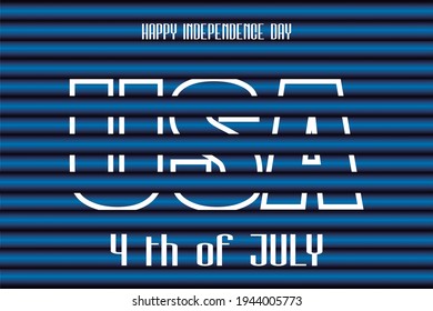 Feliz 4 de julio, Día de la Independencia de Estados Unidos, tarjeta azul
