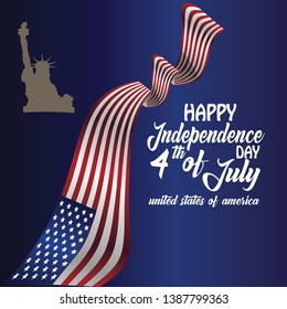 Happy 4th Of July USA Independence Day - Vector