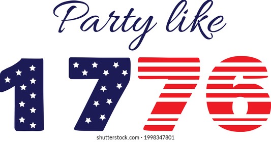 Happy 4th of July USA Independence Day Greeting Card Design