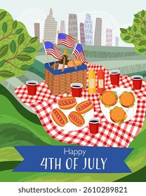 Happy 4th of July USA Independence Day poster