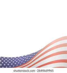 Happy 4th of July, USA Independence Day. Background with the USA flag and white color. new concepts, background design, and art banner poster. eps vector illustration. American Independence Day. 