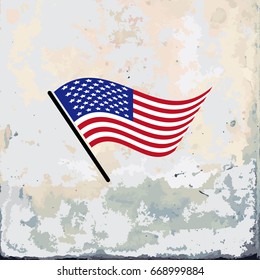 Happy 4th of July USA Independence Day with grunge background