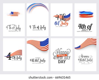 Happy 4th Of July USA Independence Day Text Space,Poster Or Banner Set Background.