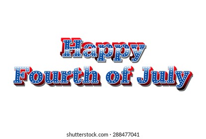 Happy 4th of July, vector