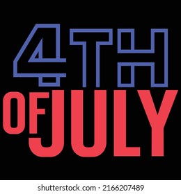 Happy 4th of july vector T-shirt design