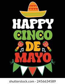 Happy 5 De Mayo Lets Fiesta Viva Mexico Cinco De Mayo Man T-Shirt
