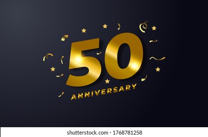 Plantilla de fondo feliz 50 años