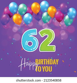 1,244 62nd birthday Images, Stock Photos & Vectors | Shutterstock