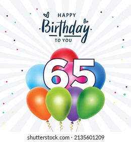 3,032 Happy 65th Birthday Images, Stock Photos & Vectors | Shutterstock