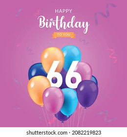 2,420 Happy 66 birthday Images, Stock Photos & Vectors | Shutterstock