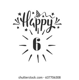 Download 6th Birthday Images, Stock Photos & Vectors | Shutterstock