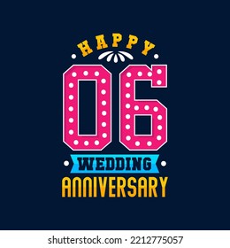 Happy 6th Wedding Anniversary Celebration