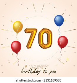 234 70th birthday balloons Stock Vectors, Images & Vector Art ...