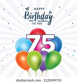 3,225 Happy 75th Birthday Images, Stock Photos & Vectors | Shutterstock