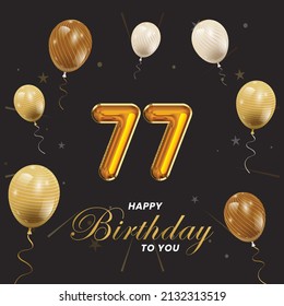 1,575 Happy 77th Birthday Images, Stock Photos & Vectors | Shutterstock