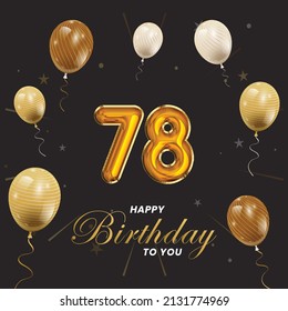 1,447 78th happy birthday Images, Stock Photos & Vectors | Shutterstock