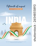 happy 79th independence day of india. creative vector illustration design.