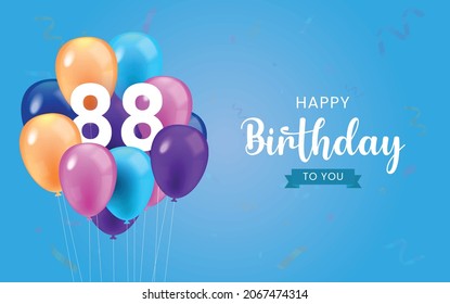 1,591 88th Happy Birthday Images, Stock Photos & Vectors 