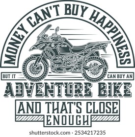 Happy Adventure Bike t-shirt design