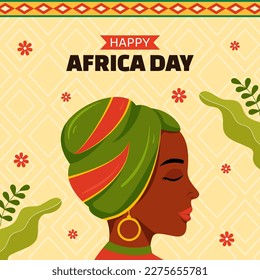 Happy Africa Day Social Media Background Illustration Cartoon Hand Drawn Templates
