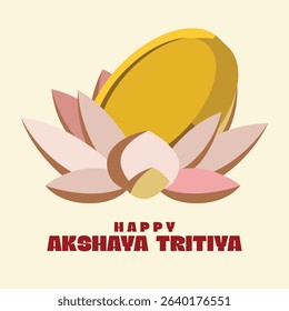 Happy Akshaya Tritiya abstract vector design