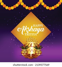 Happy akshaya tritiya decorative background