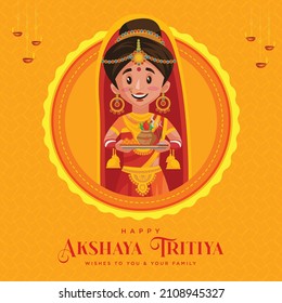 Happy Akshaya Tritiya Indian festival banner design