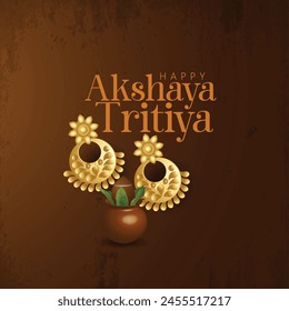 Happy Akshaya Tritiya religious festival of India celebration