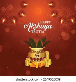 Happy akshaya tritya celebration background
