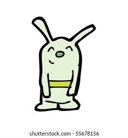 caricatura de un alien feliz
