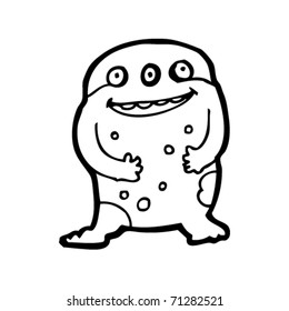 happy alien cartoon