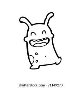 happy alien creature cartoon