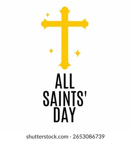 Happy All Saints Day to all Christians. Perfect for social media posts.