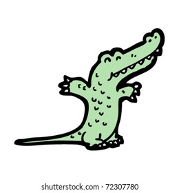 happy alligator cartoon