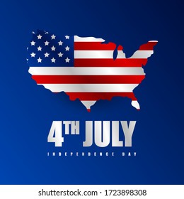 Happy america independence day background illustration vector