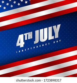 Happy america independence day background illustration vector