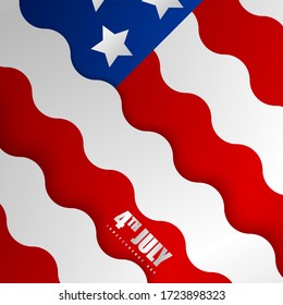 Happy america independence day background illustration vector