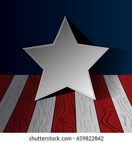 Happy American Independence Day graphic design, Vector illustration
