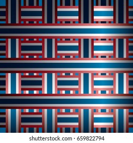 Happy American Independence Day pattern, Vector illustration
