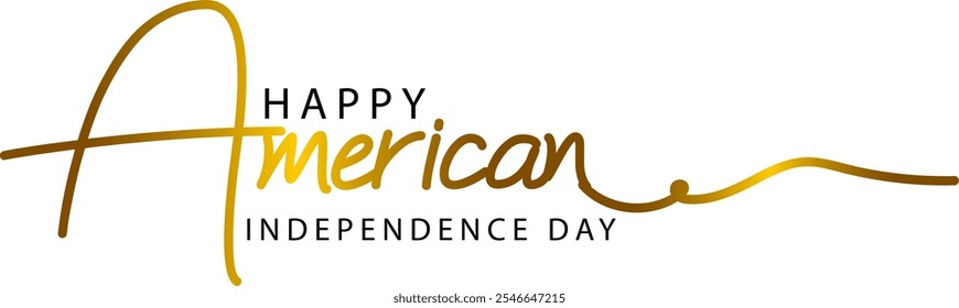 happy American independence day text