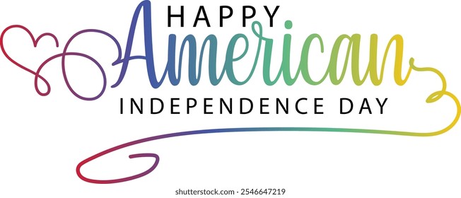 happy American independence day text