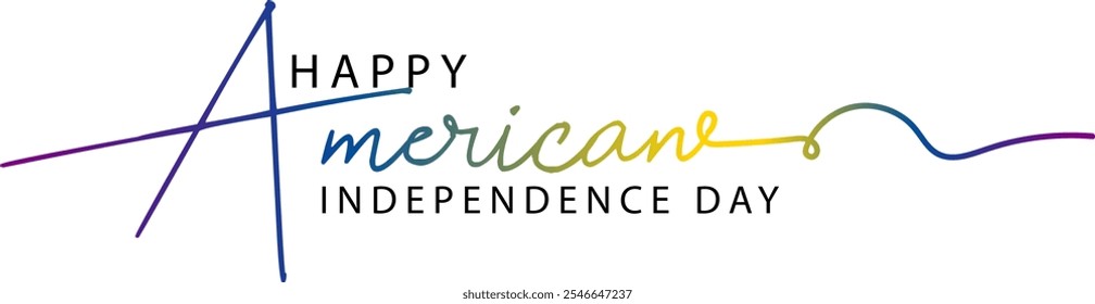 happy American independence day text