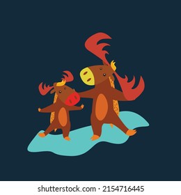 happy animal vector for kids story book, t-shirt, jersey design