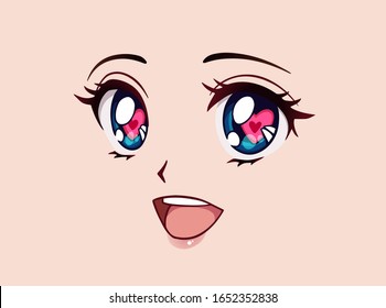 Eyes Anime Images Stock Photos Vectors Shutterstock Anime movies manga eyes drawings art cry drawing sketches eye art character art anime eyes. https www shutterstock com image vector happy anime face manga style big 1652352838