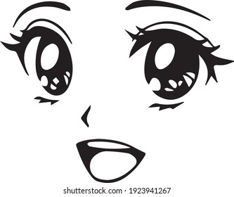 Anime Nose Images, Stock Photos & Vectors | Shutterstock